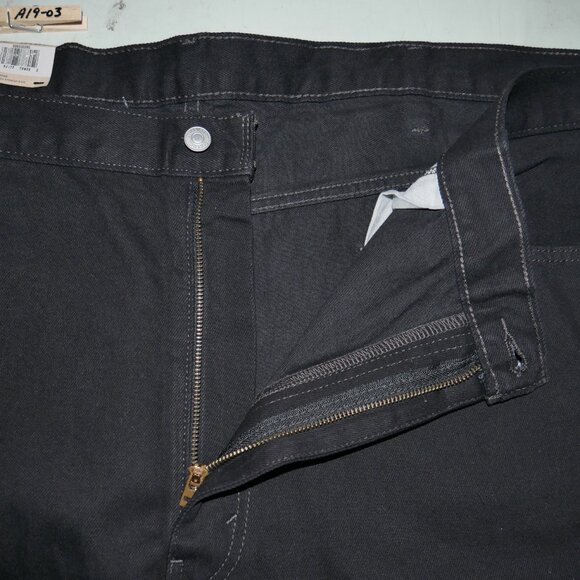Levis 550 Relaxed Fit Denim Jeans Men's Size 50x29 Solid Black NWT - Picture 7 of 13